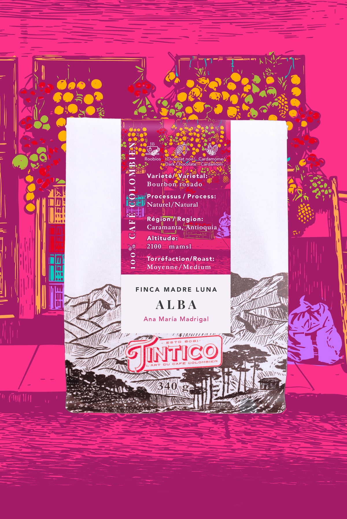 ALBA - Burbon Rosado (340g)